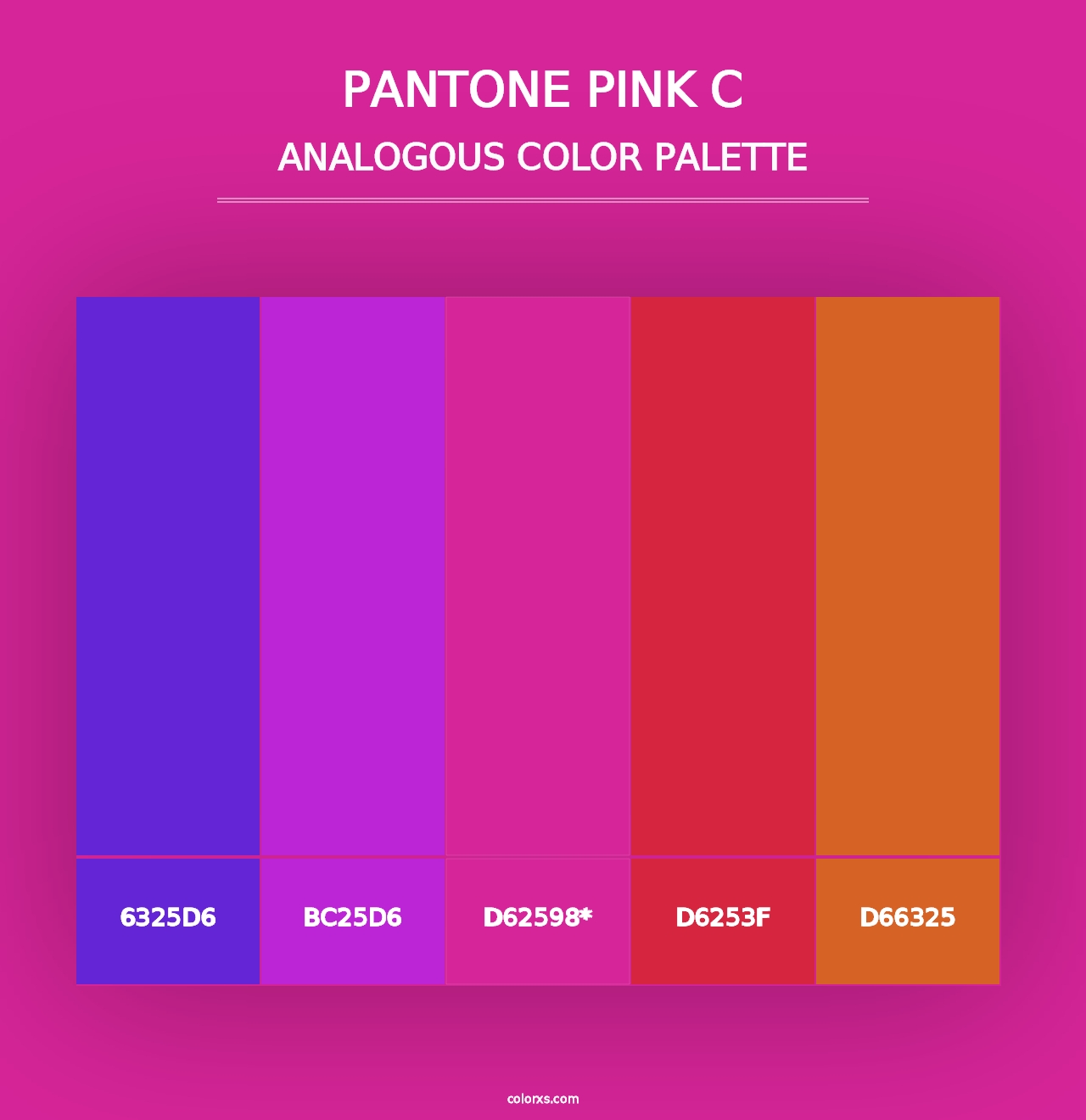 PANTONE Pink C - Analogous Color Palette