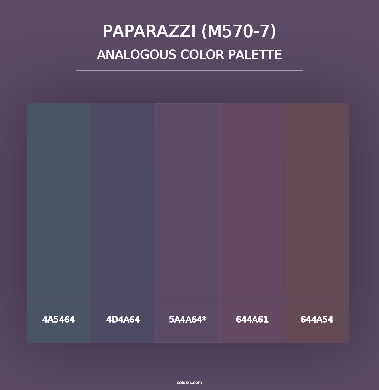 Paparazzi (M570-7) - Analogous Color Palette