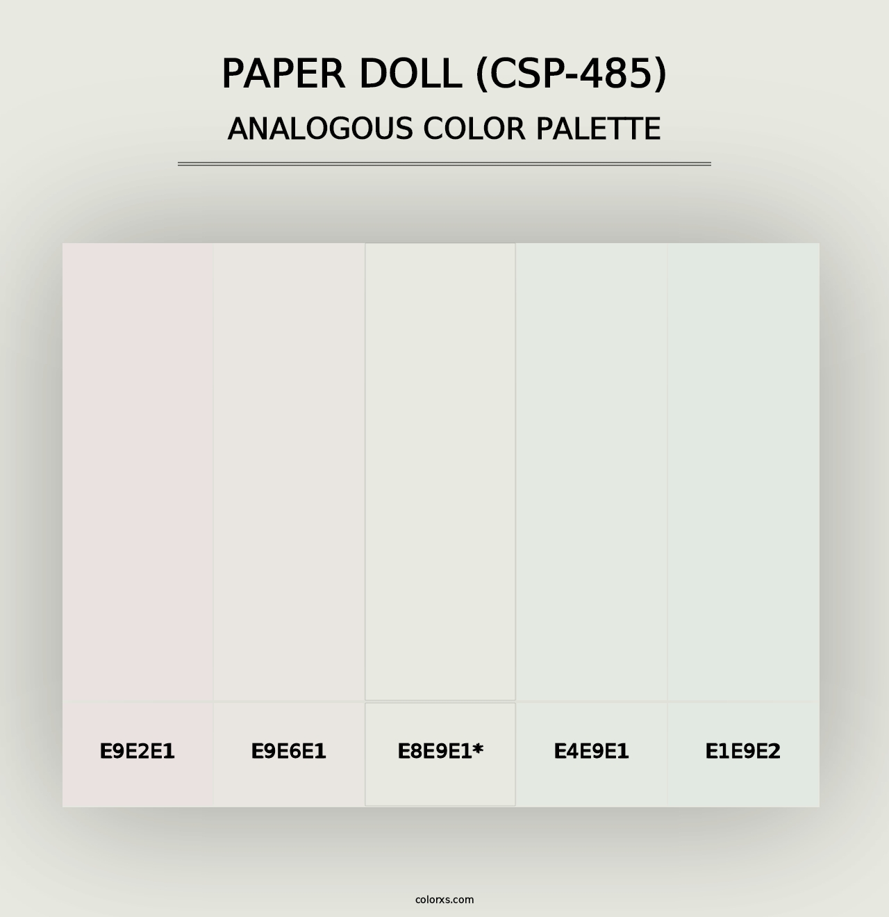 Paper Doll (CSP-485) - Analogous Color Palette