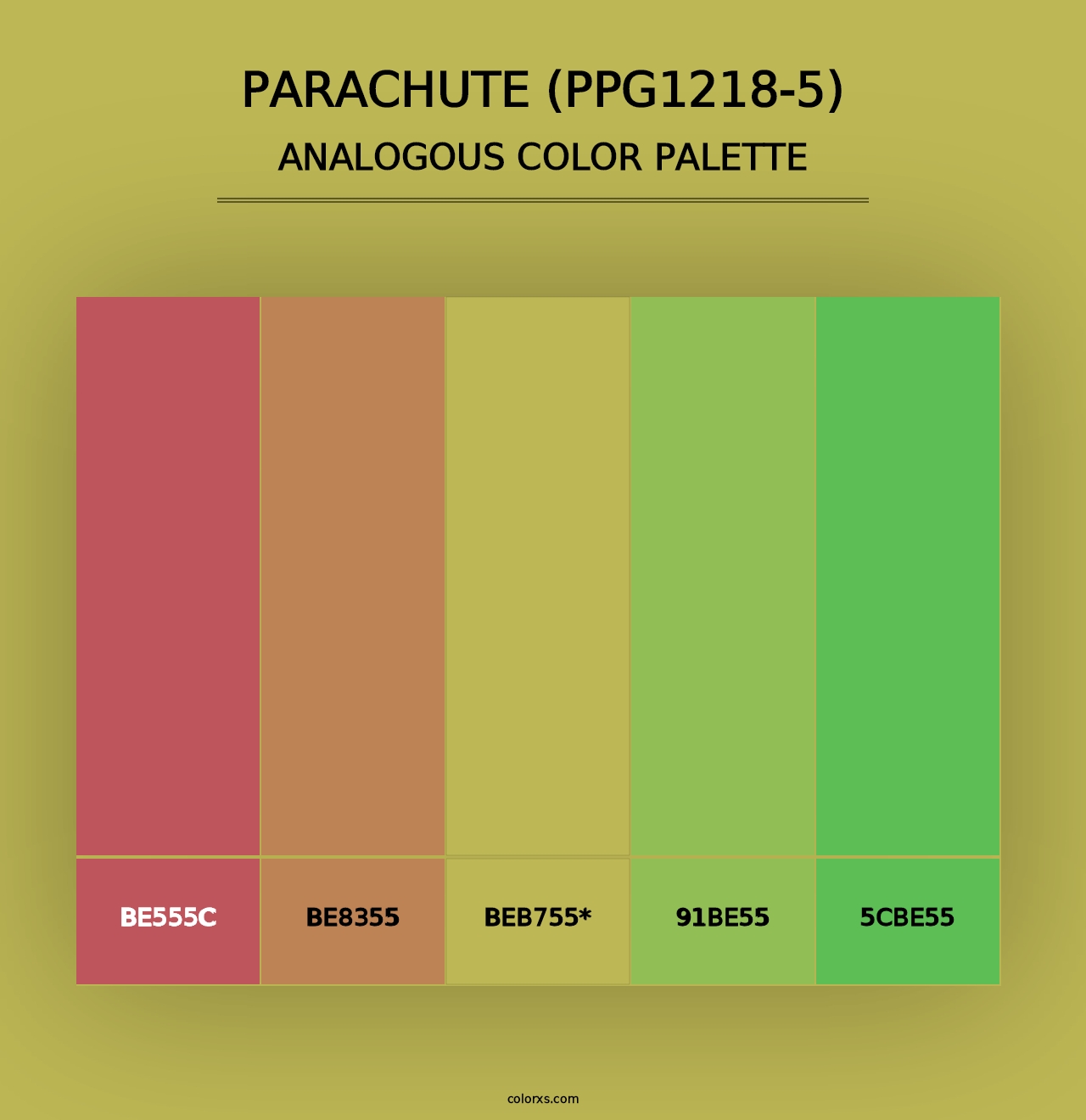 Parachute (PPG1218-5) - Analogous Color Palette