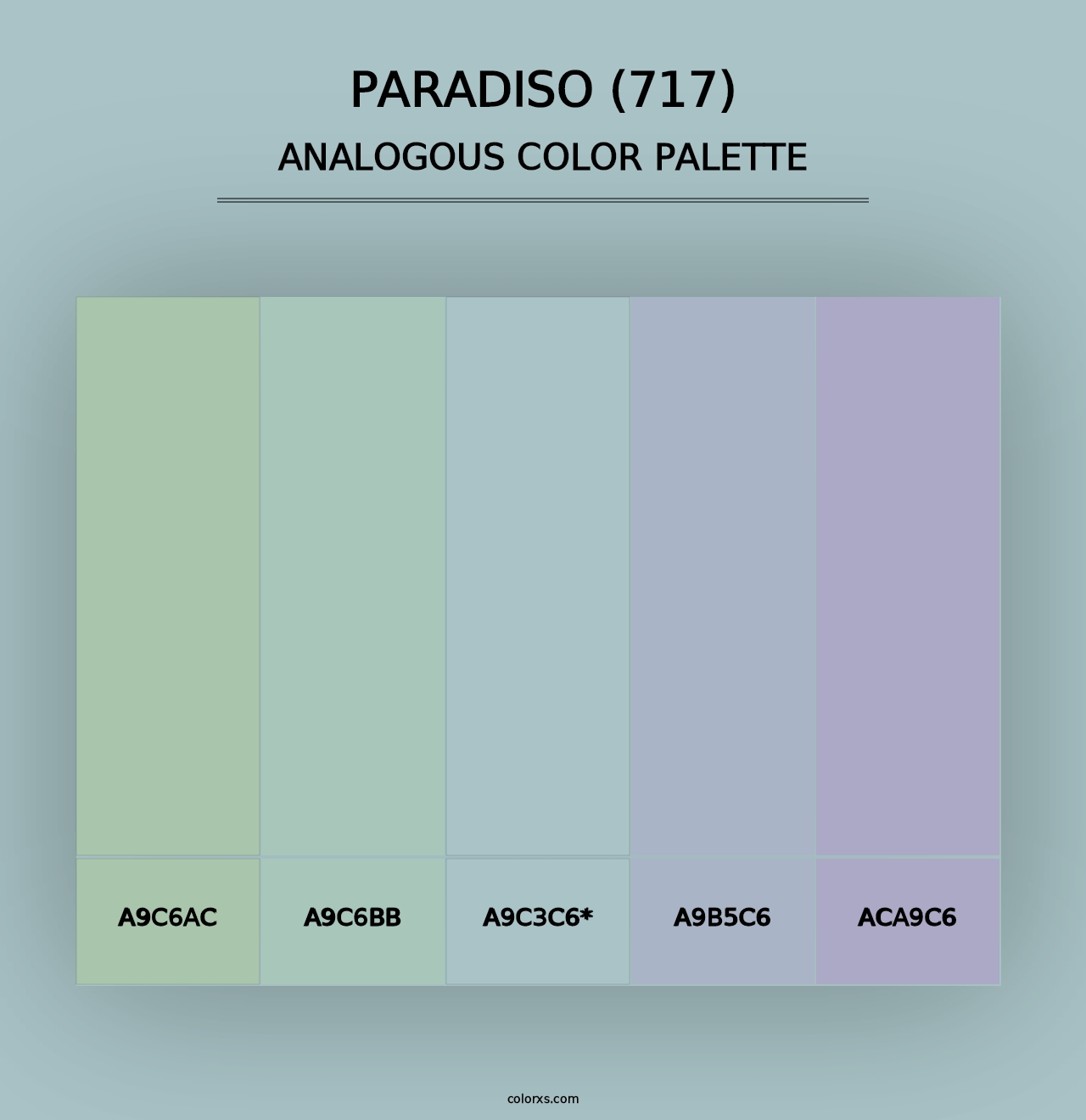 Paradiso (717) - Analogous Color Palette