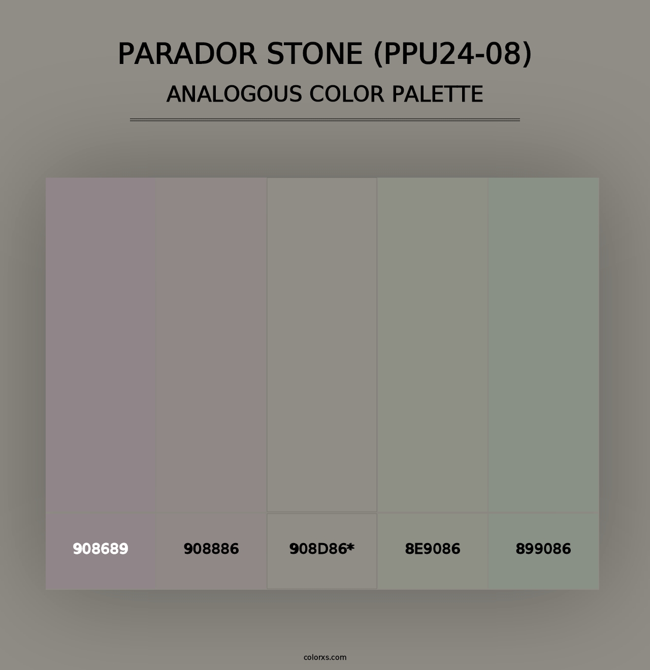 Parador Stone (PPU24-08) - Analogous Color Palette