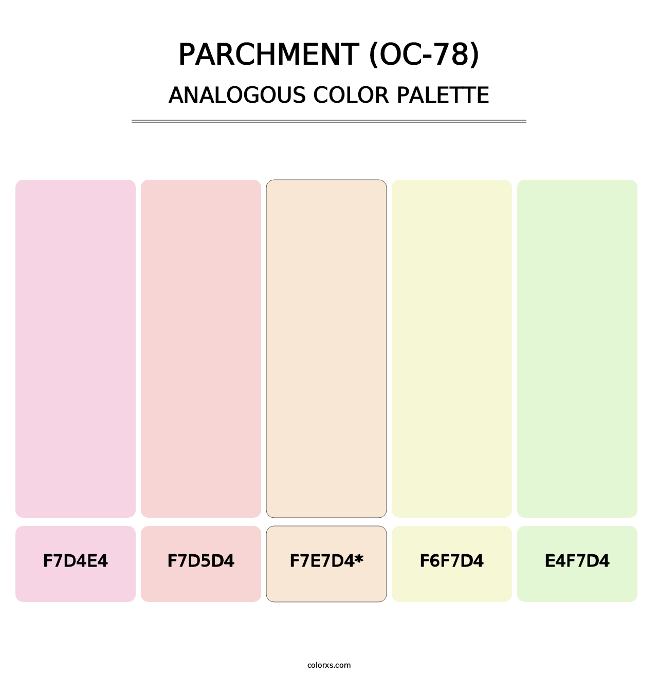 Parchment (OC-78) - Analogous Color Palette