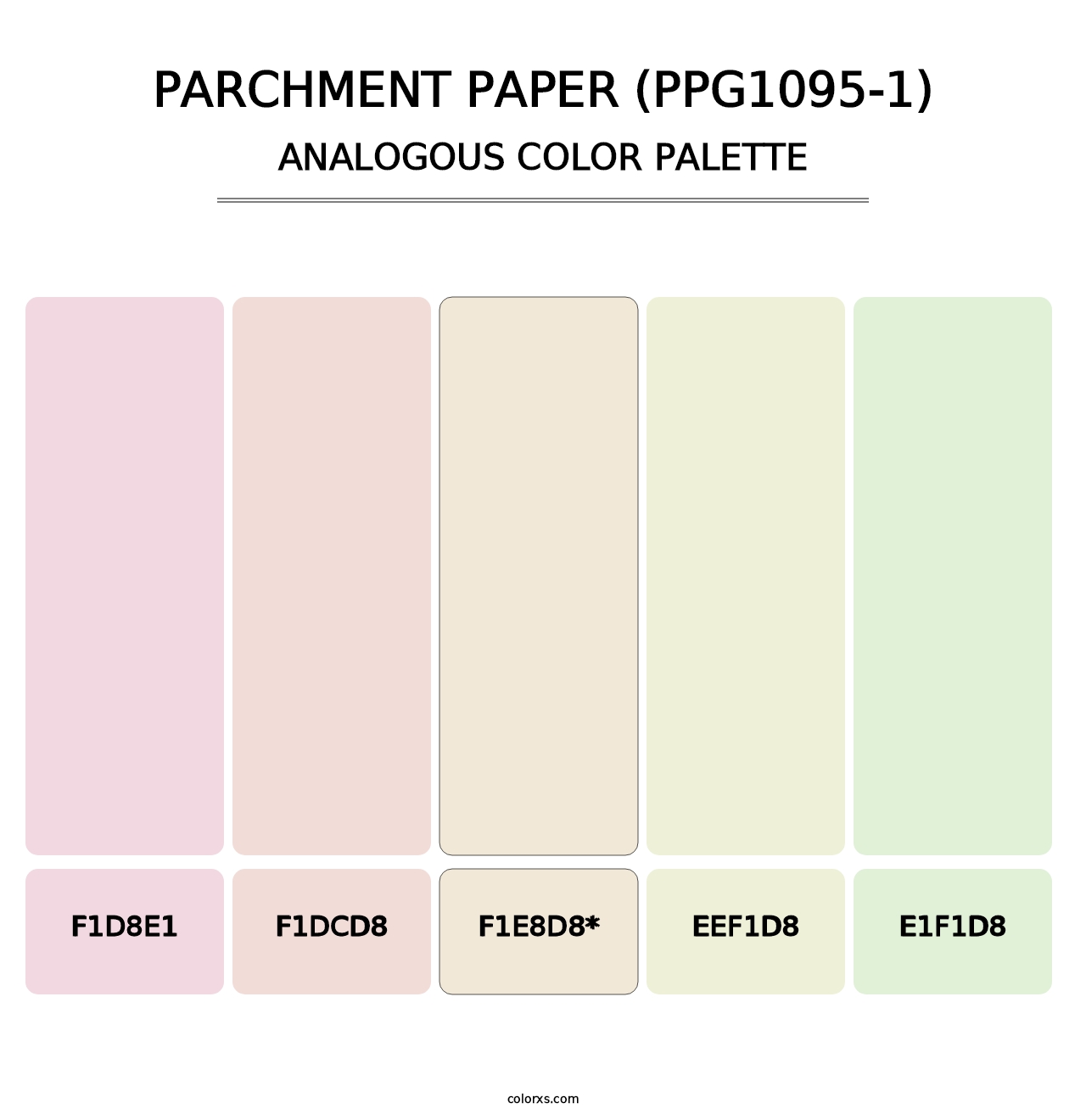 Parchment Paper (PPG1095-1) - Analogous Color Palette