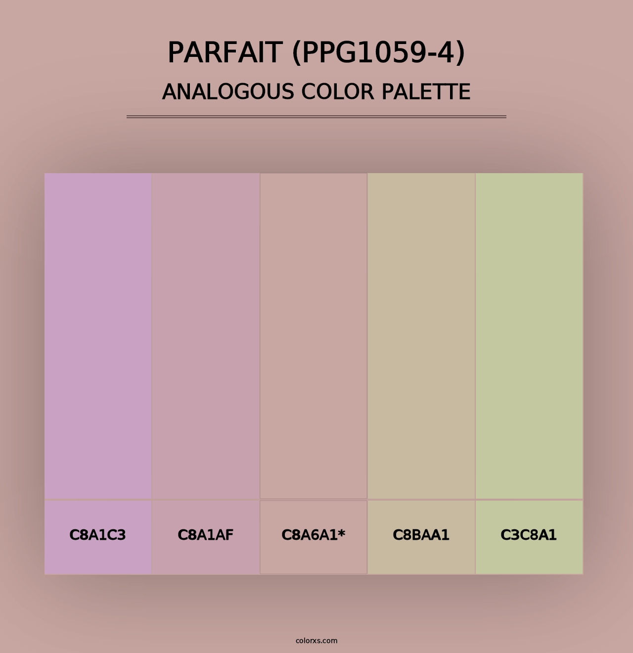 Parfait (PPG1059-4) - Analogous Color Palette