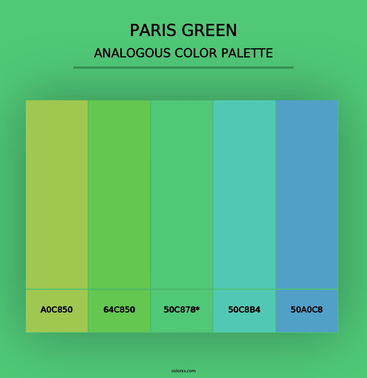 Paris Green - Analogous Color Palette