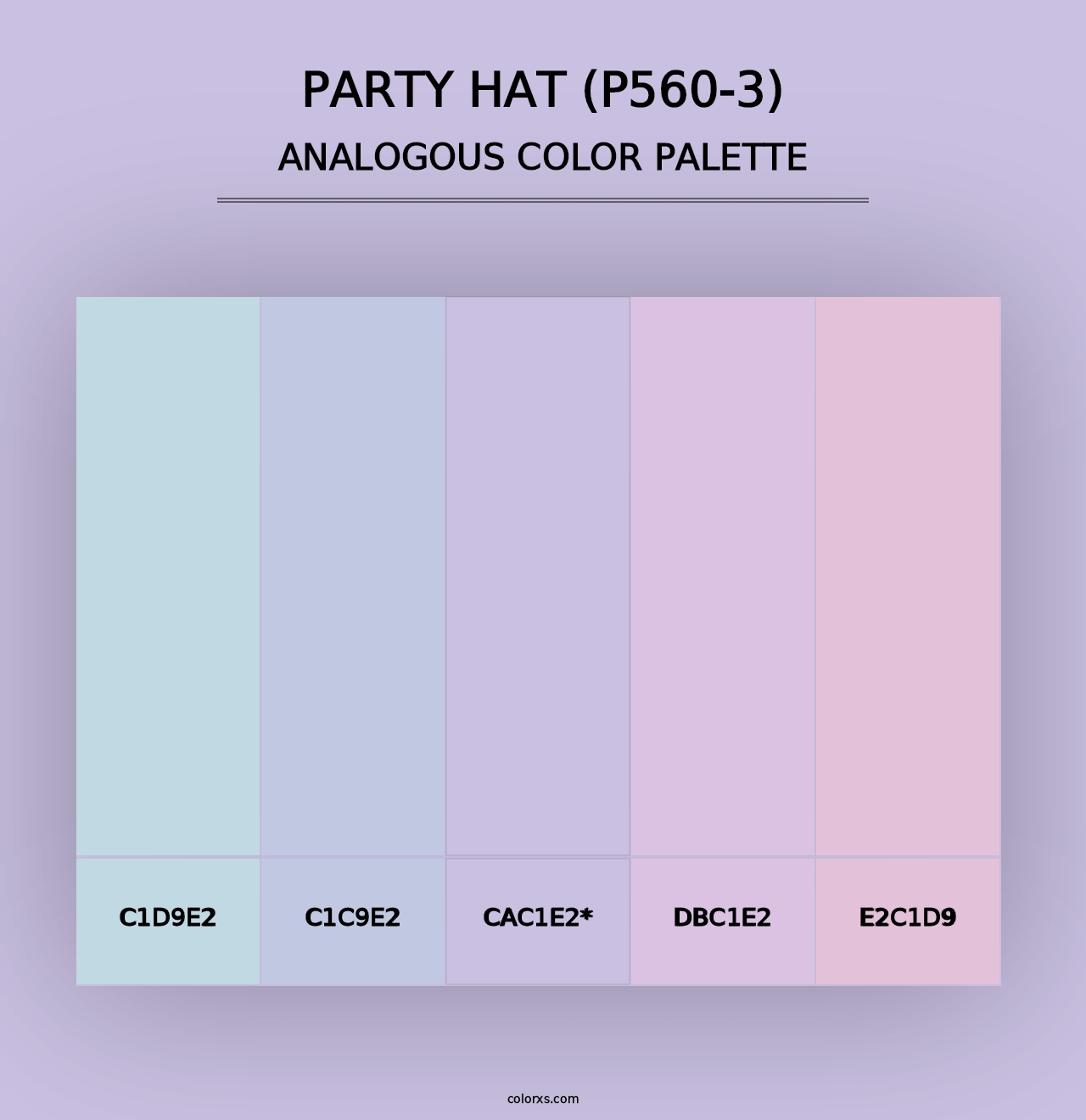 Party Hat (P560-3) - Analogous Color Palette