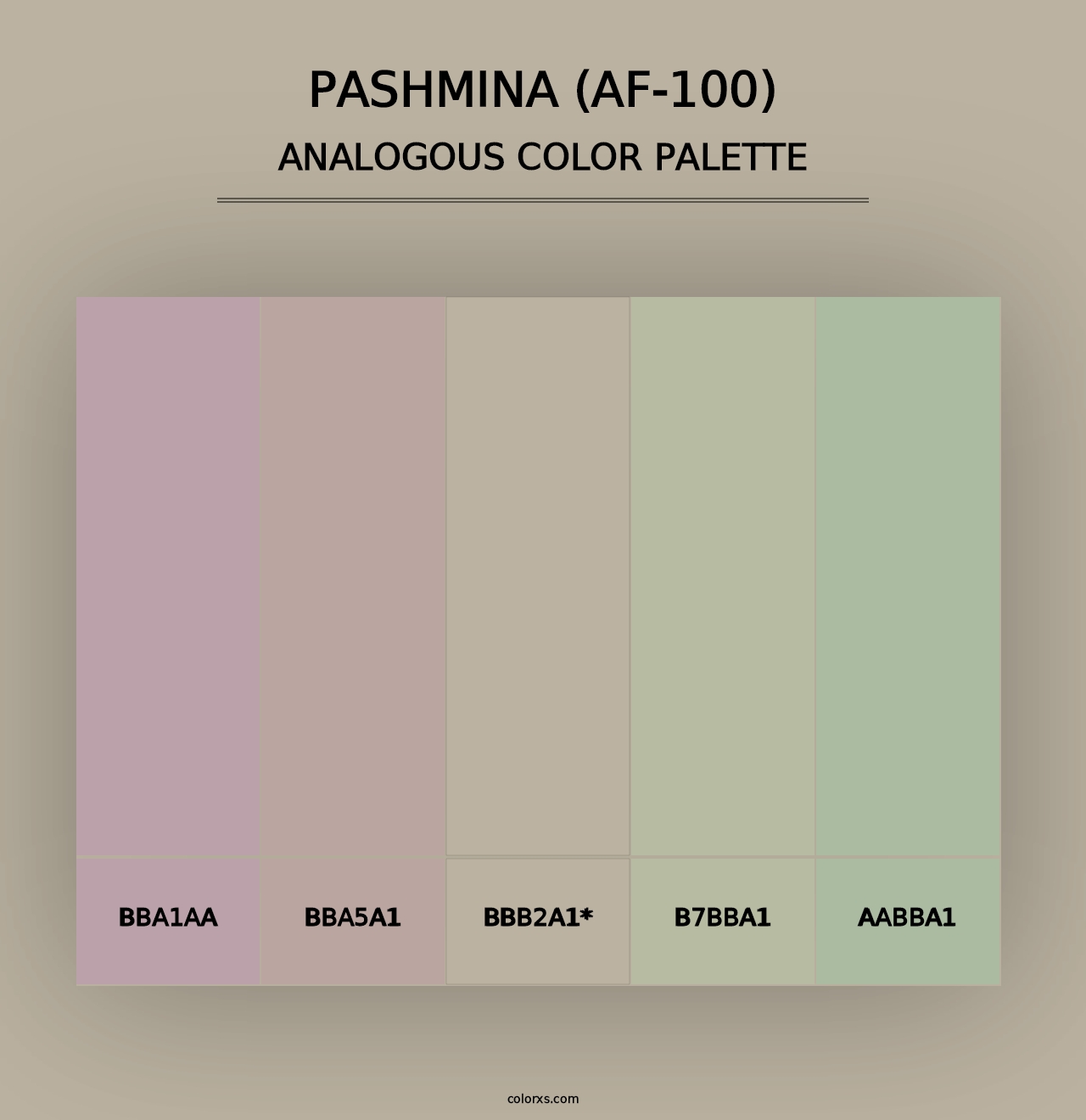 Pashmina (AF-100) - Analogous Color Palette