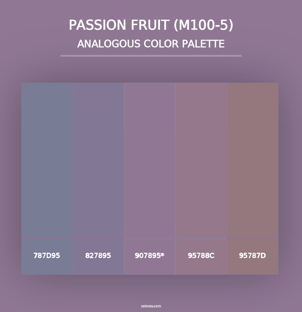 Passion Fruit (M100-5) - Analogous Color Palette