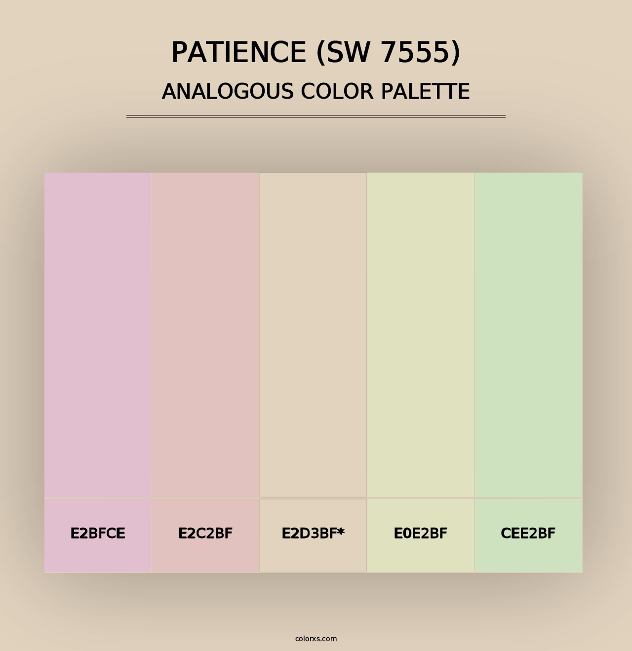 Patience (SW 7555) - Analogous Color Palette