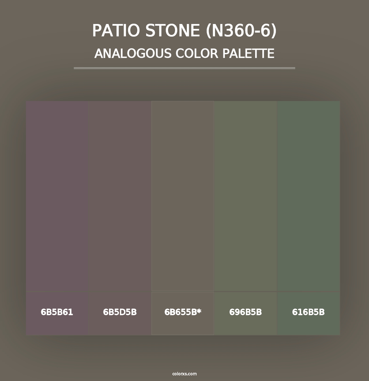 Patio Stone (N360-6) - Analogous Color Palette