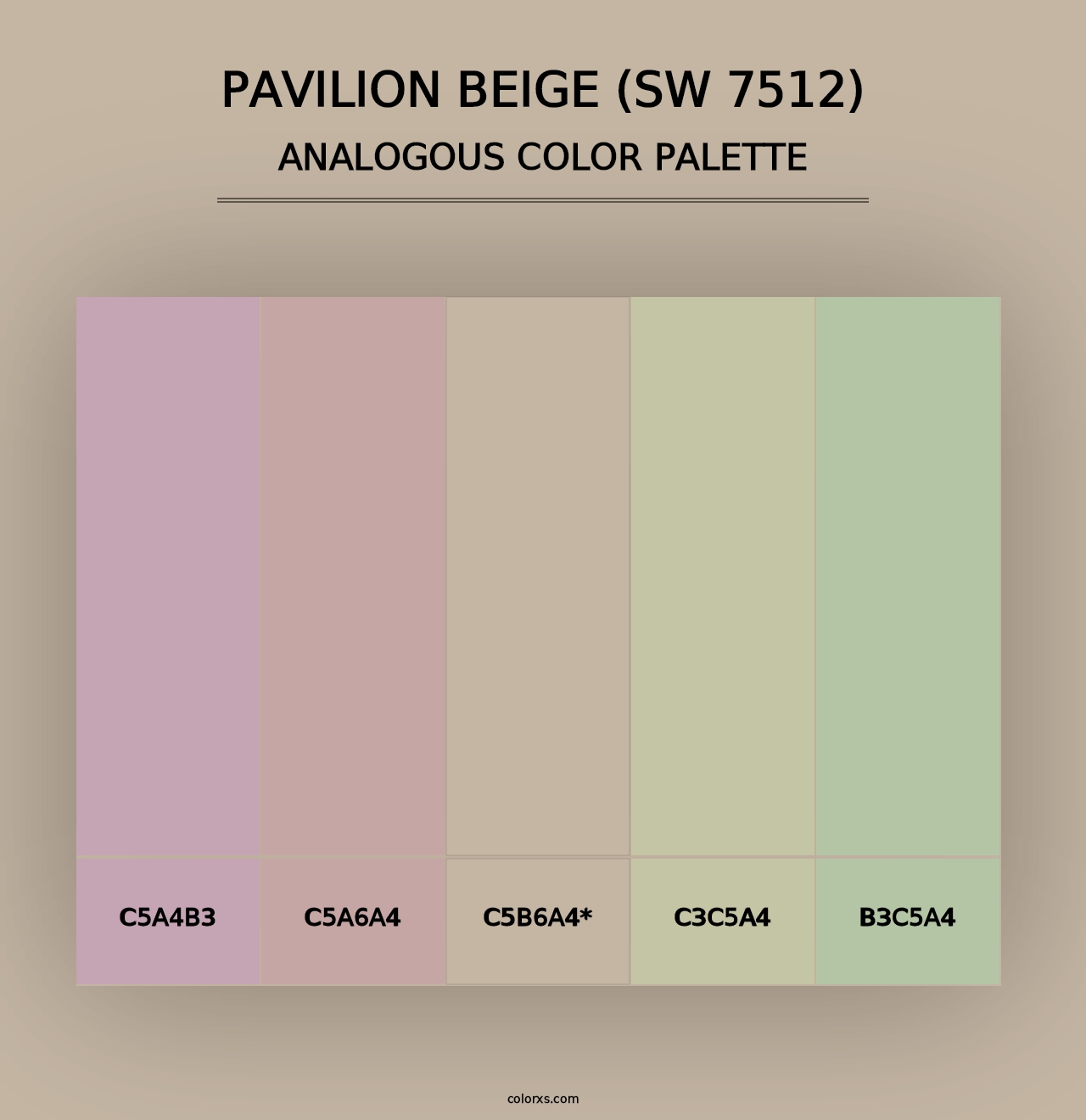 Pavilion Beige (SW 7512) - Analogous Color Palette