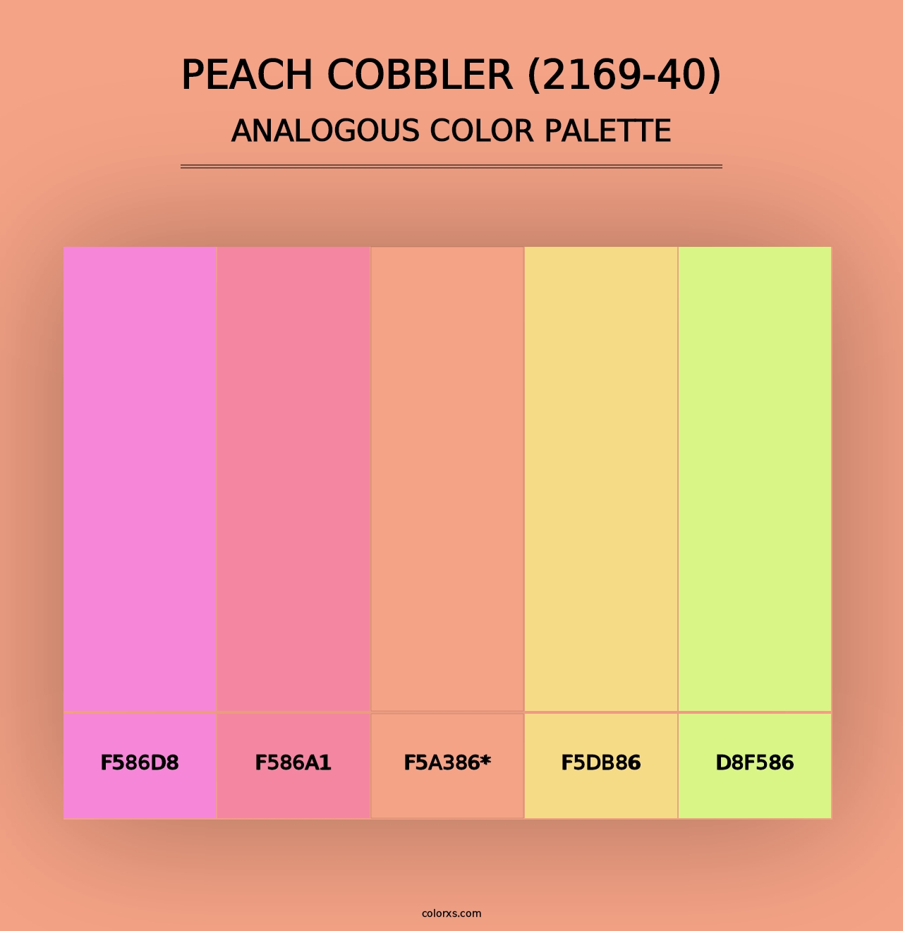 Peach Cobbler (2169-40) - Analogous Color Palette