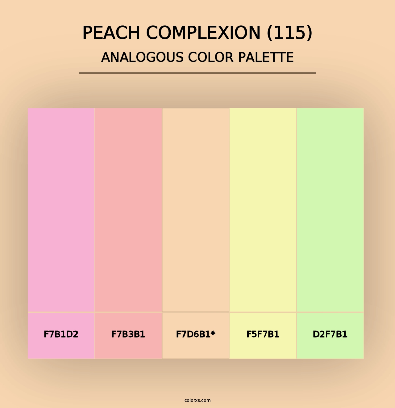 Peach Complexion (115) - Analogous Color Palette