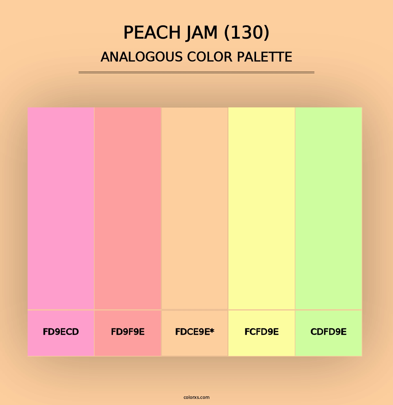 Peach Jam (130) - Analogous Color Palette