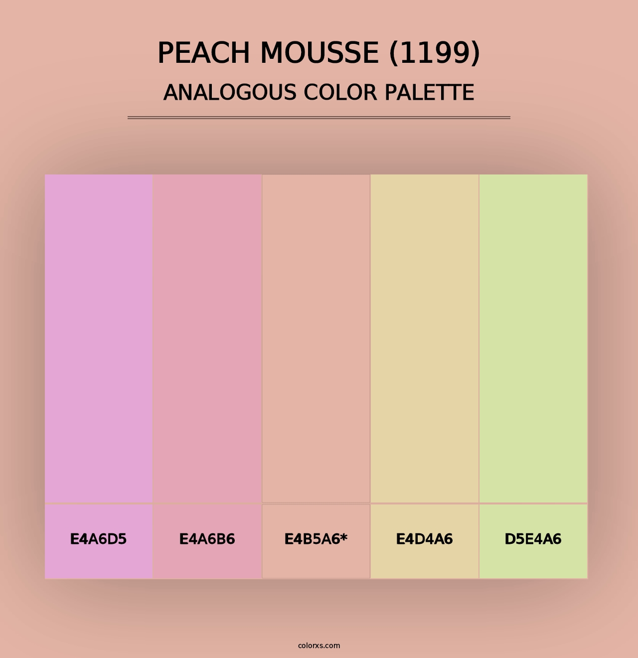 Peach Mousse (1199) - Analogous Color Palette