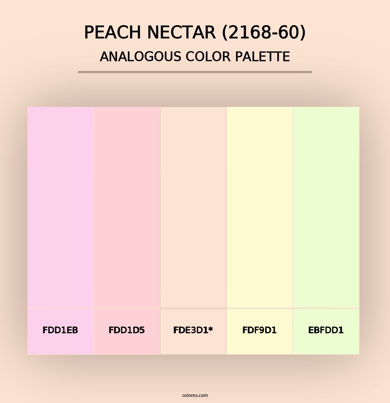 Peach Nectar (2168-60) - Analogous Color Palette