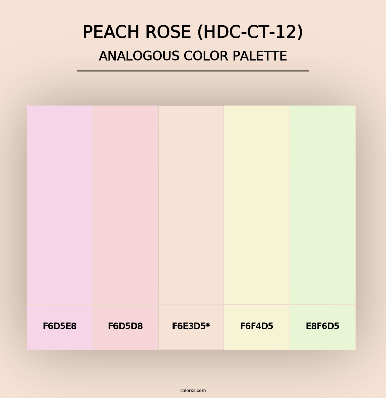 Peach Rose (HDC-CT-12) - Analogous Color Palette