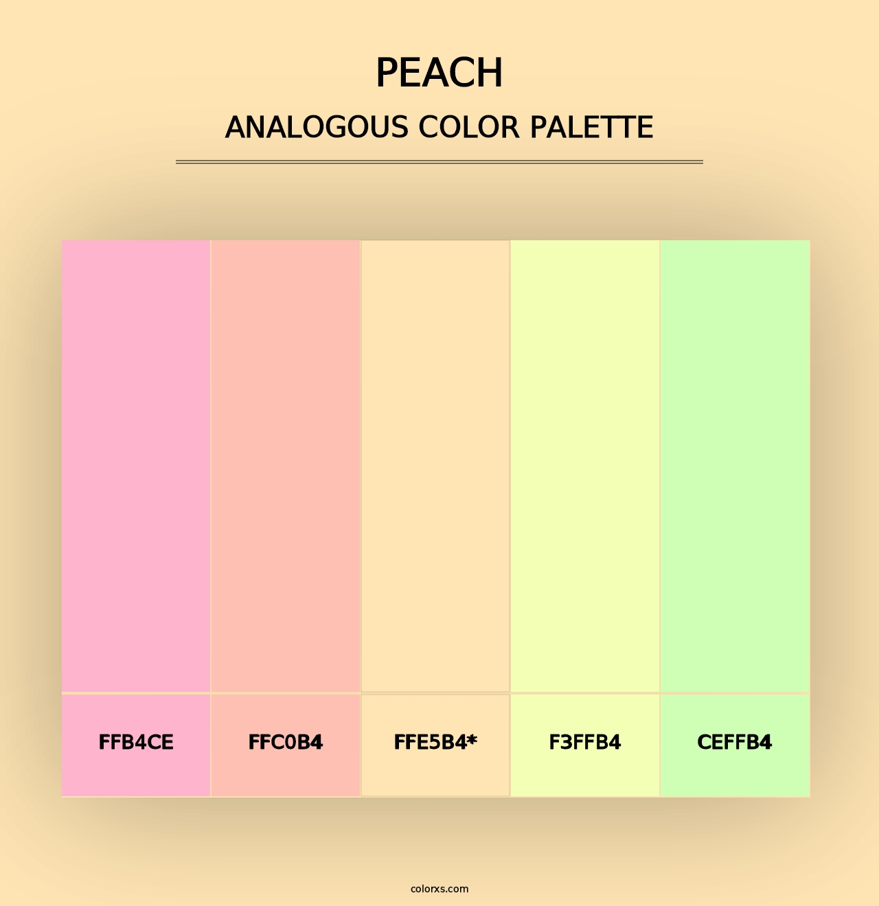 Peach - Analogous Color Palette