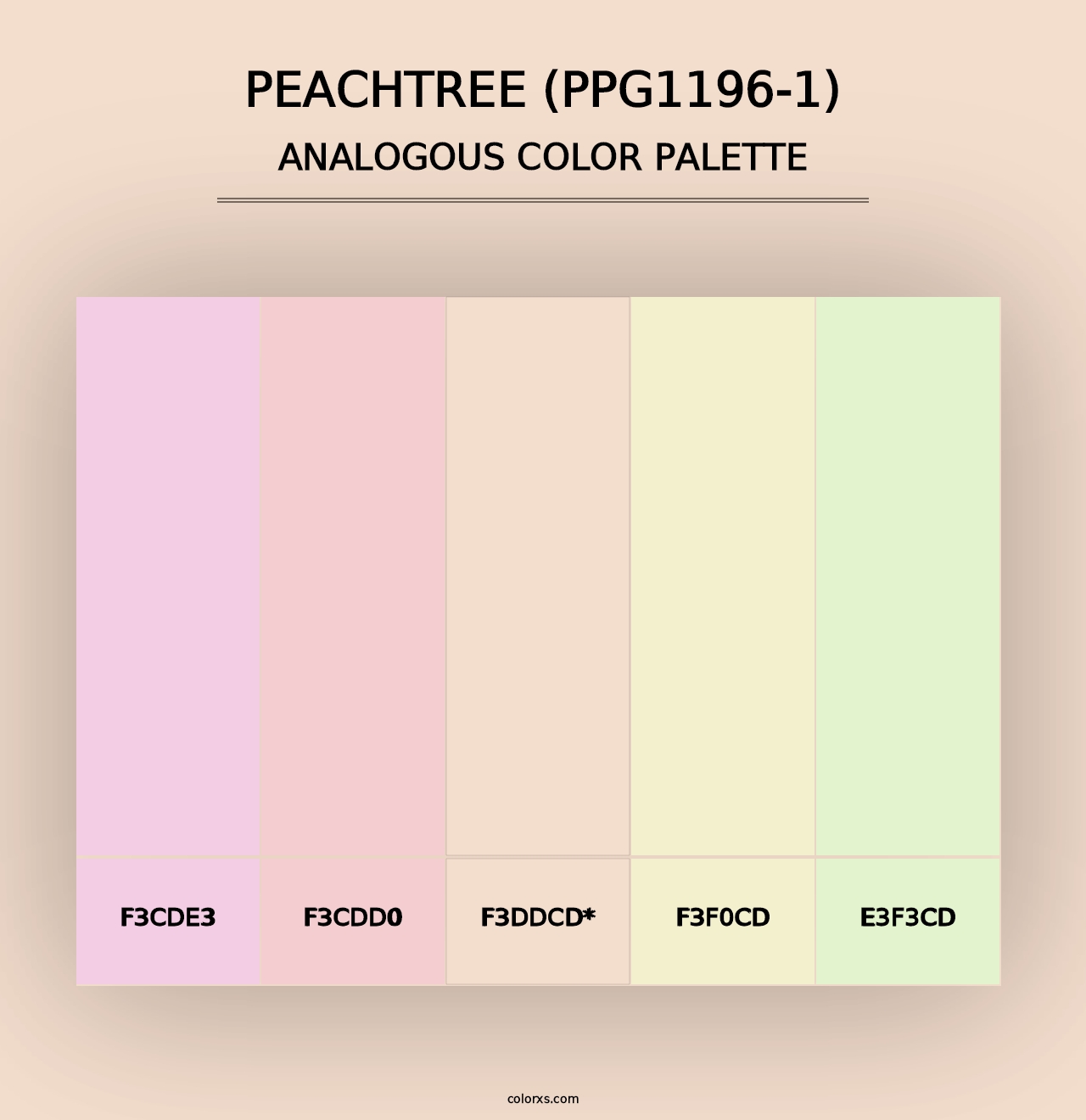 Peachtree (PPG1196-1) - Analogous Color Palette