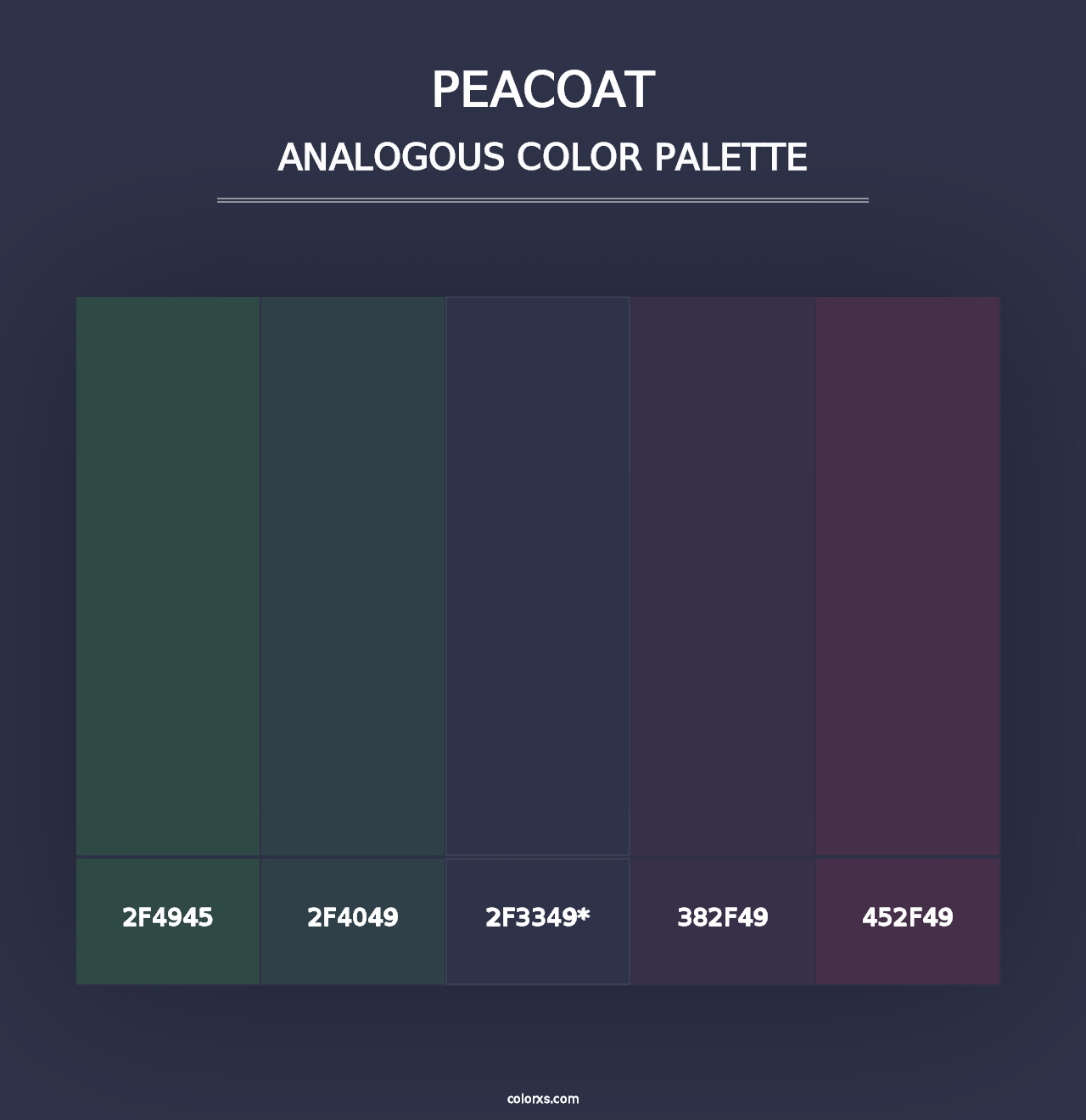 Peacoat - Analogous Color Palette