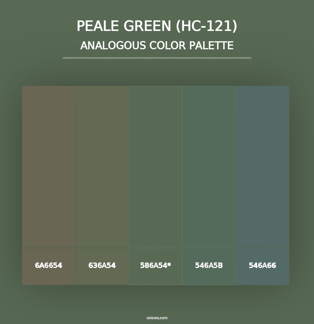 Peale Green (HC-121) - Analogous Color Palette