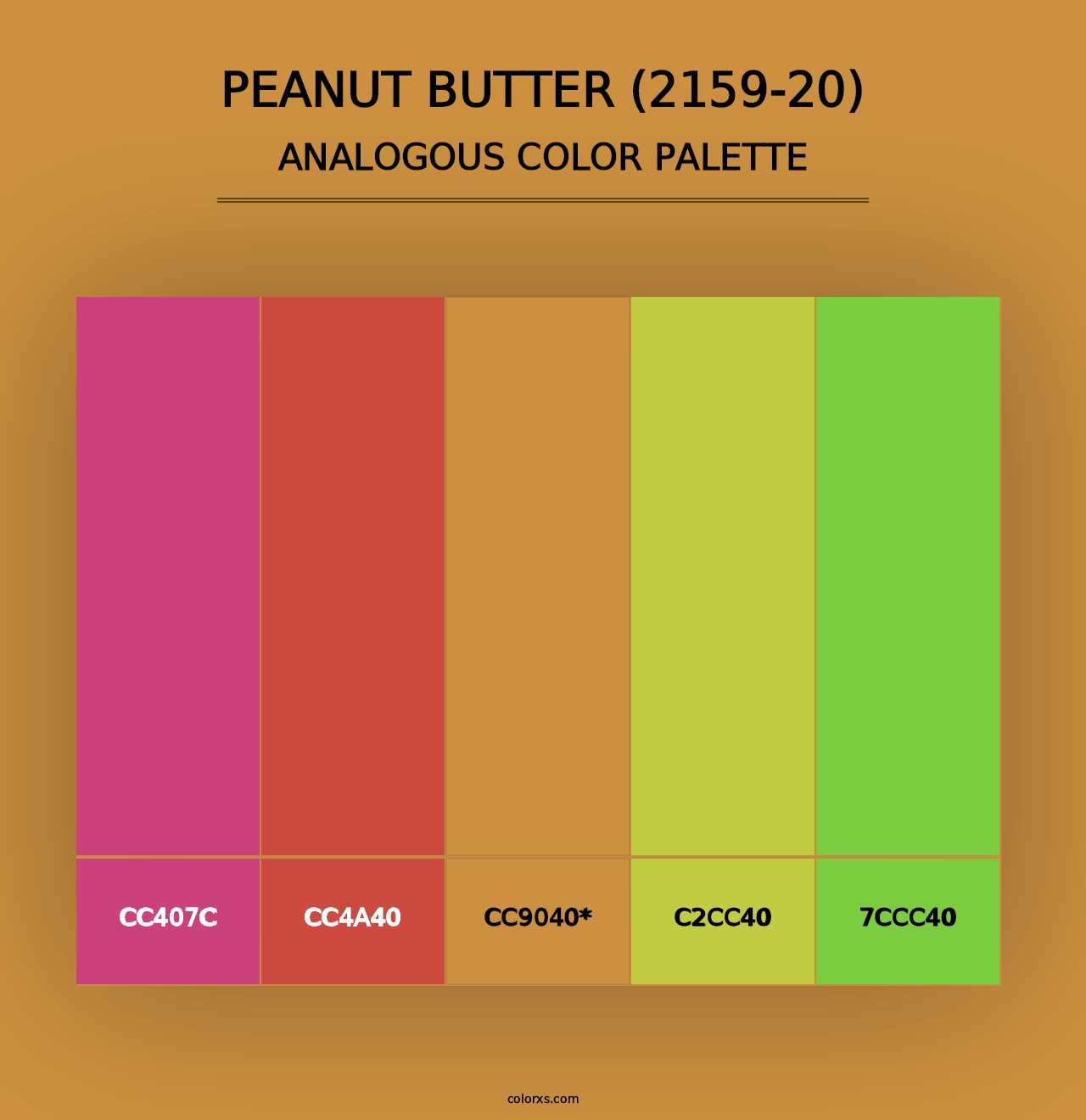 Peanut Butter (2159-20) - Analogous Color Palette