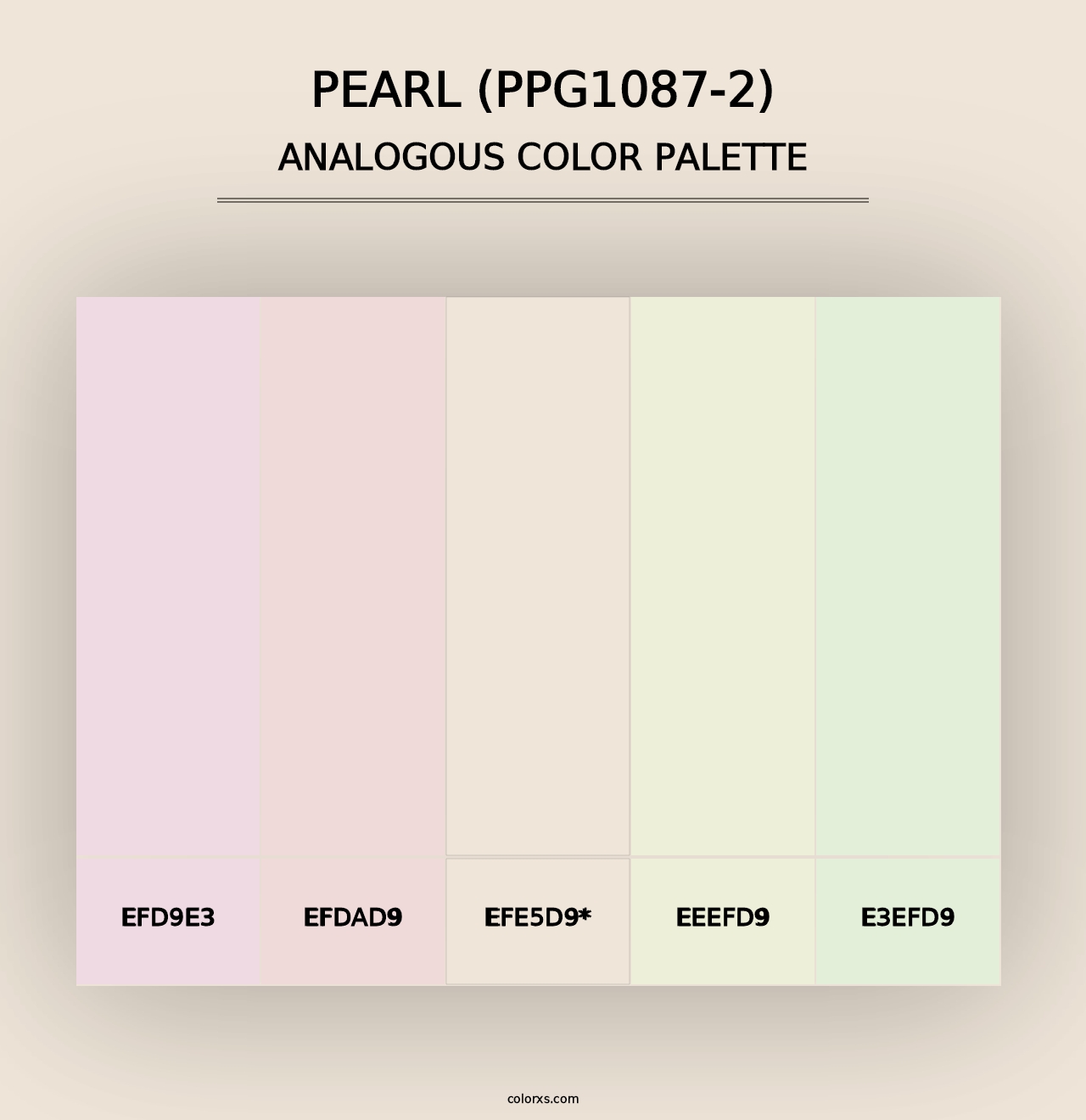 Pearl (PPG1087-2) - Analogous Color Palette