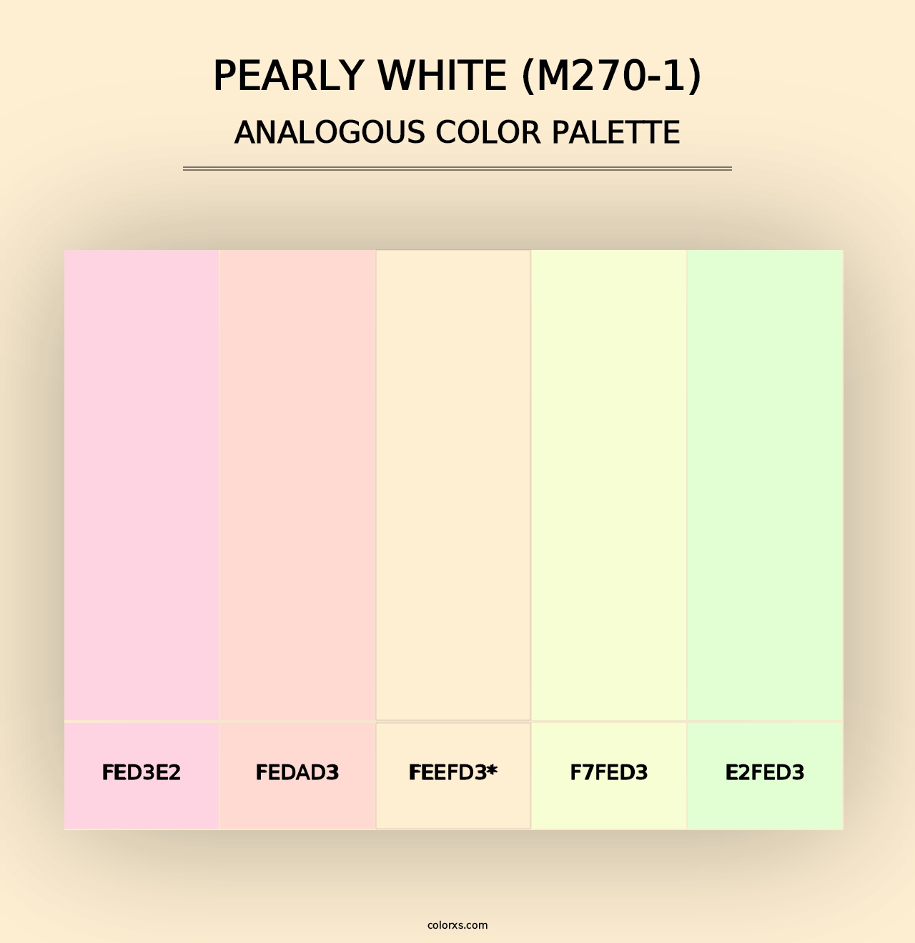 Pearly White (M270-1) - Analogous Color Palette