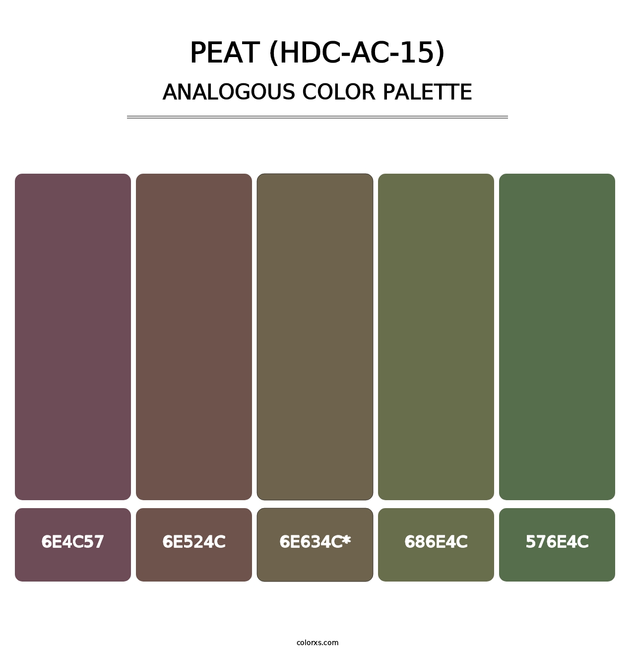 Peat (HDC-AC-15) - Analogous Color Palette