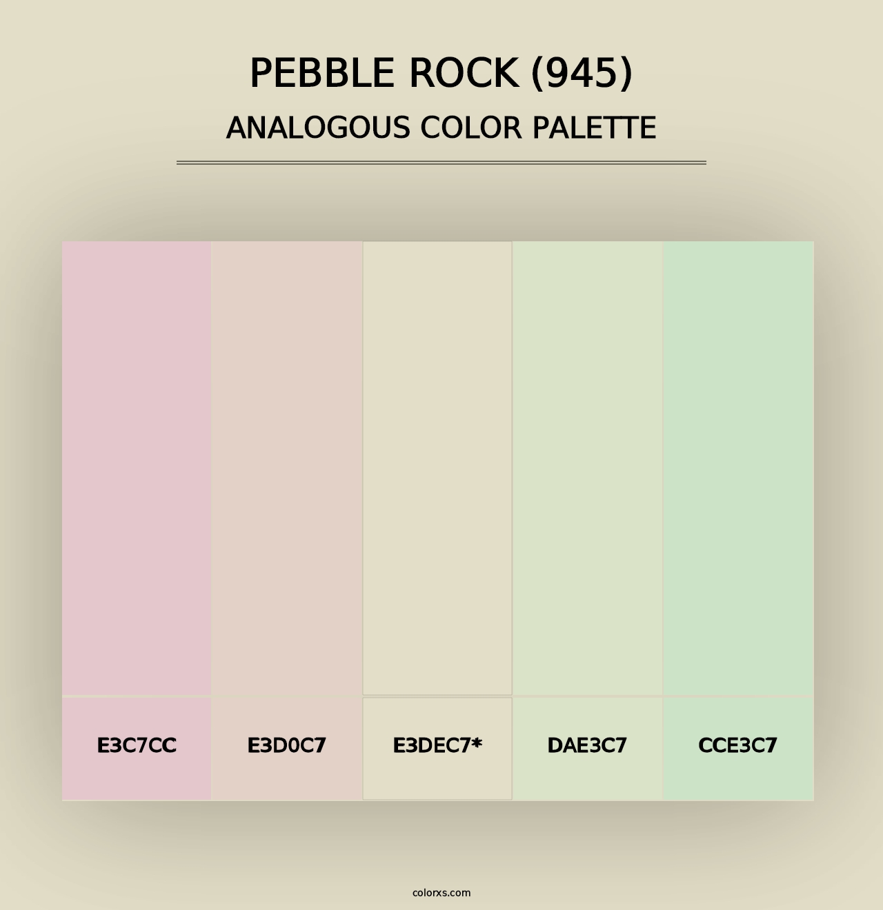 Pebble Rock (945) - Analogous Color Palette