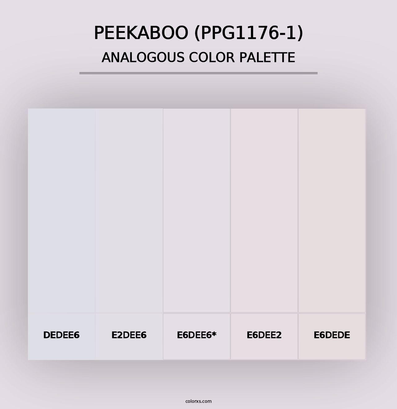 Peekaboo (PPG1176-1) - Analogous Color Palette