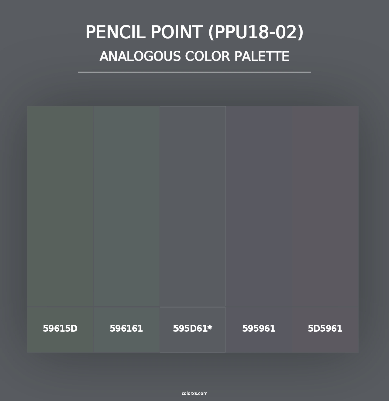 Pencil Point (PPU18-02) - Analogous Color Palette