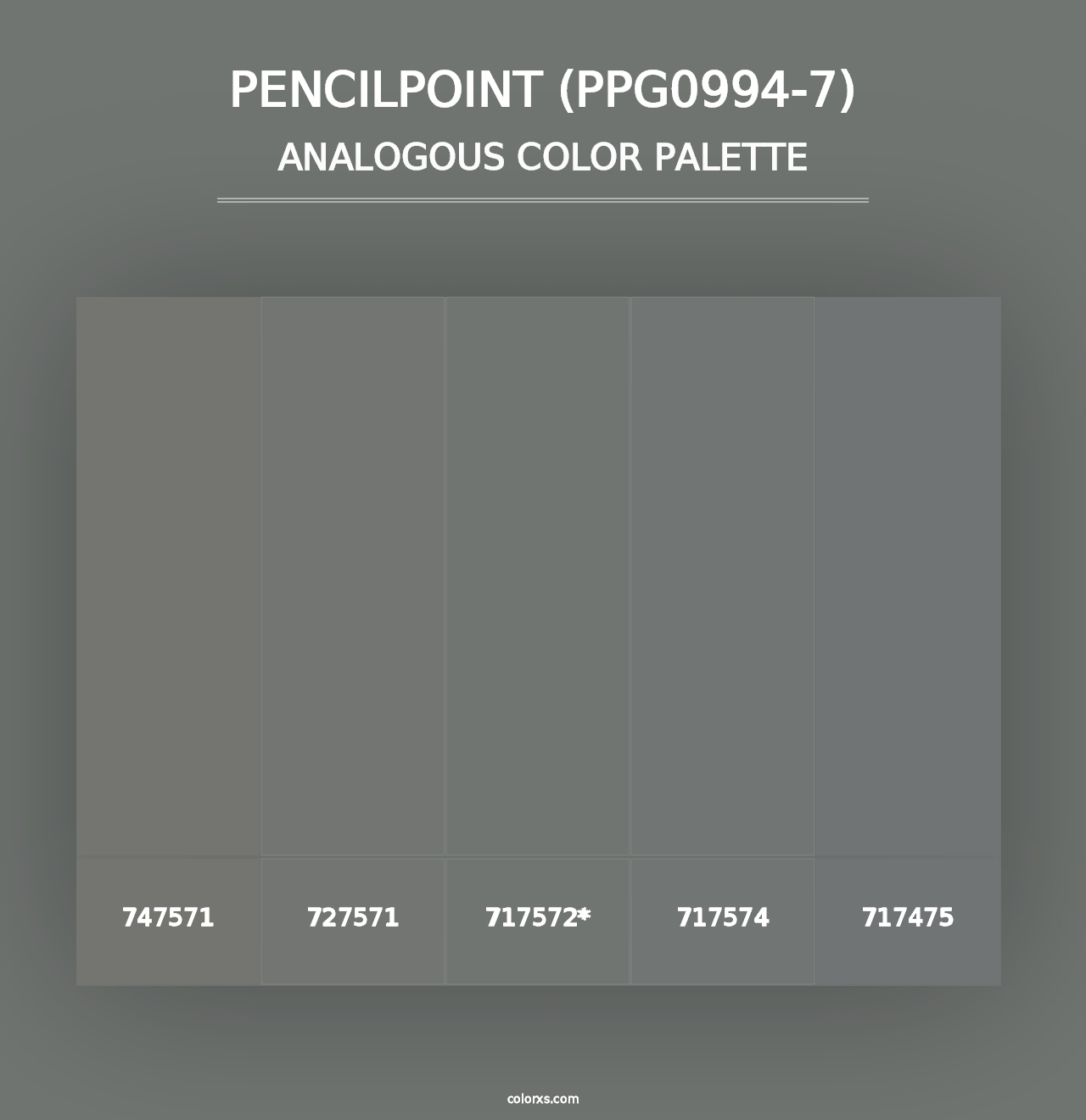 Pencilpoint (PPG0994-7) - Analogous Color Palette