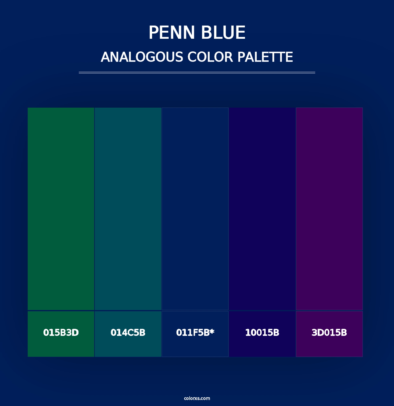 Penn Blue - Analogous Color Palette