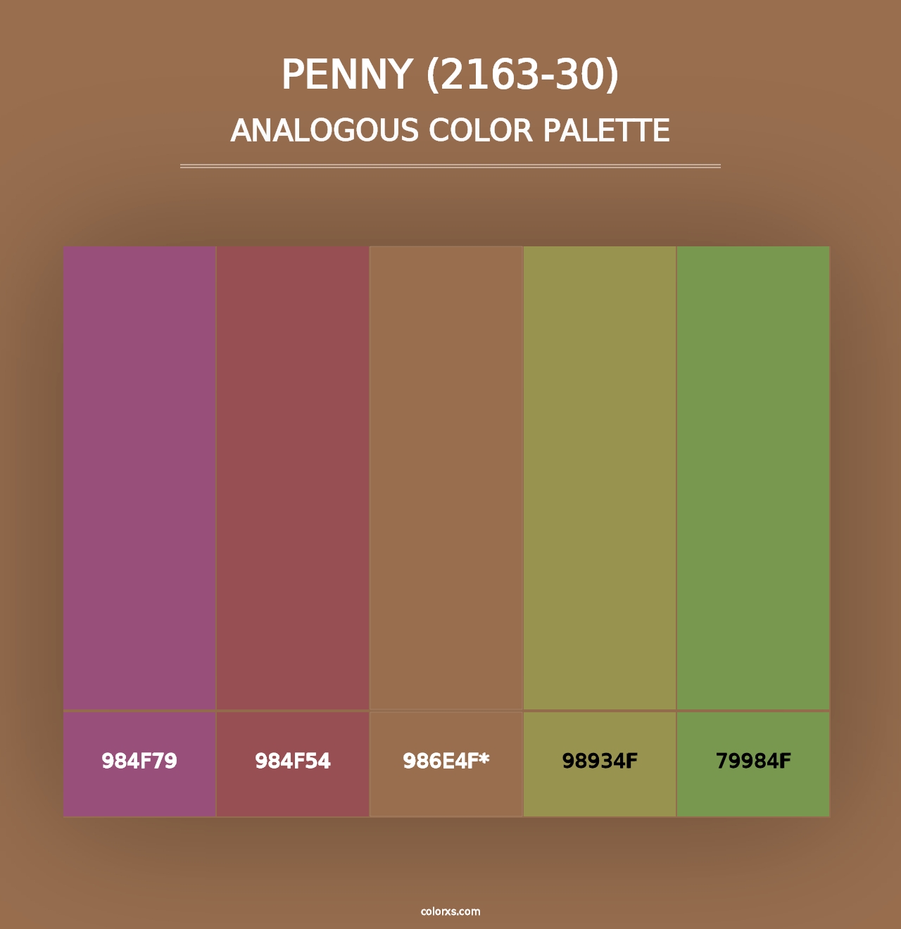 Penny (2163-30) - Analogous Color Palette