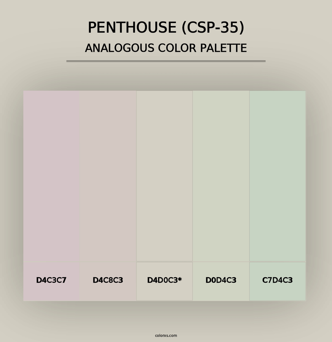 Penthouse (CSP-35) - Analogous Color Palette