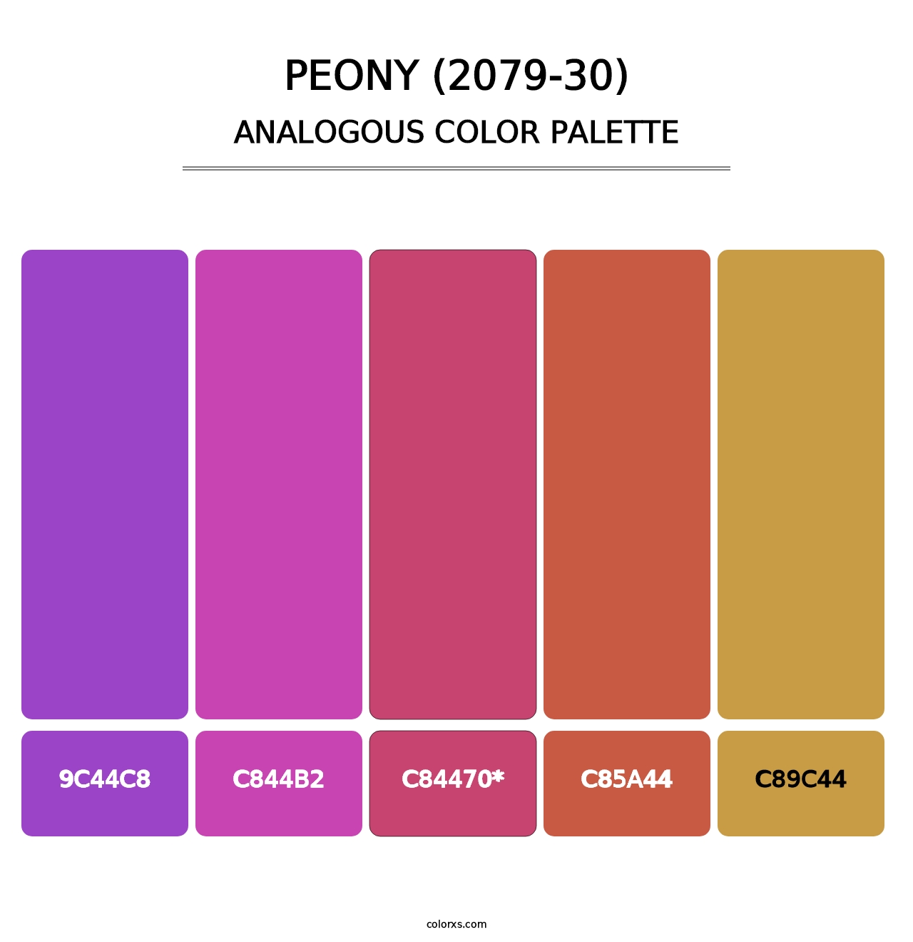 Peony (2079-30) - Analogous Color Palette