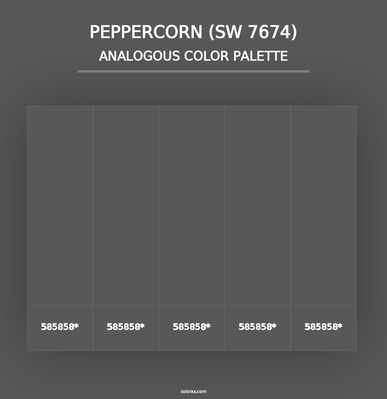 Peppercorn (SW 7674) - Analogous Color Palette