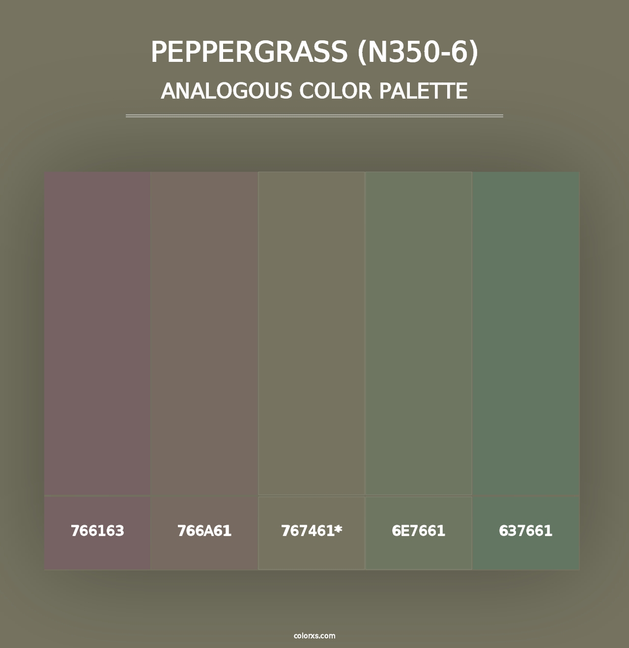 Peppergrass (N350-6) - Analogous Color Palette