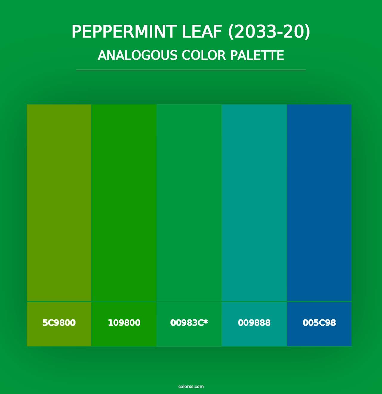 Peppermint Leaf (2033-20) - Analogous Color Palette