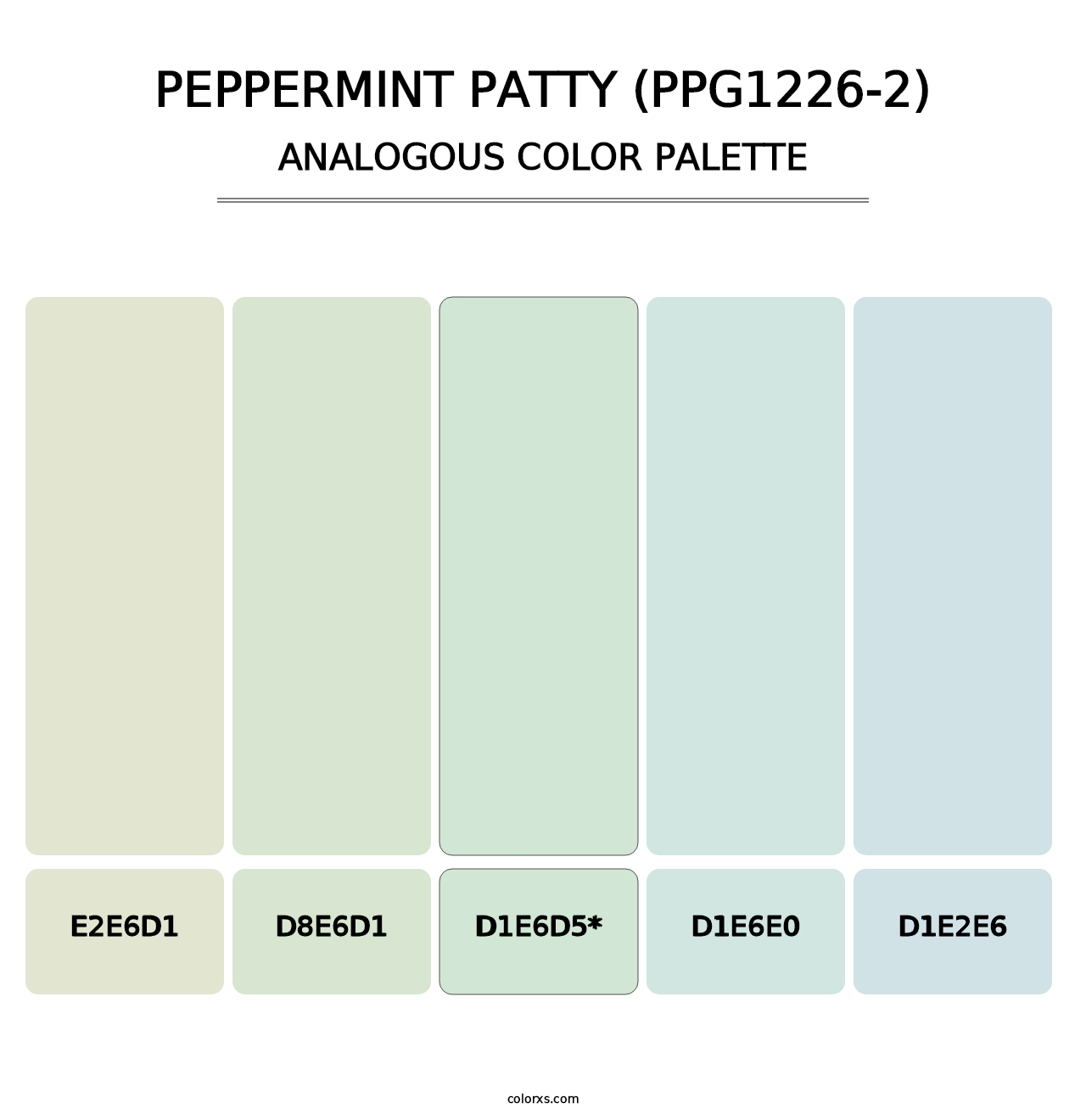 Peppermint Patty (PPG1226-2) - Analogous Color Palette