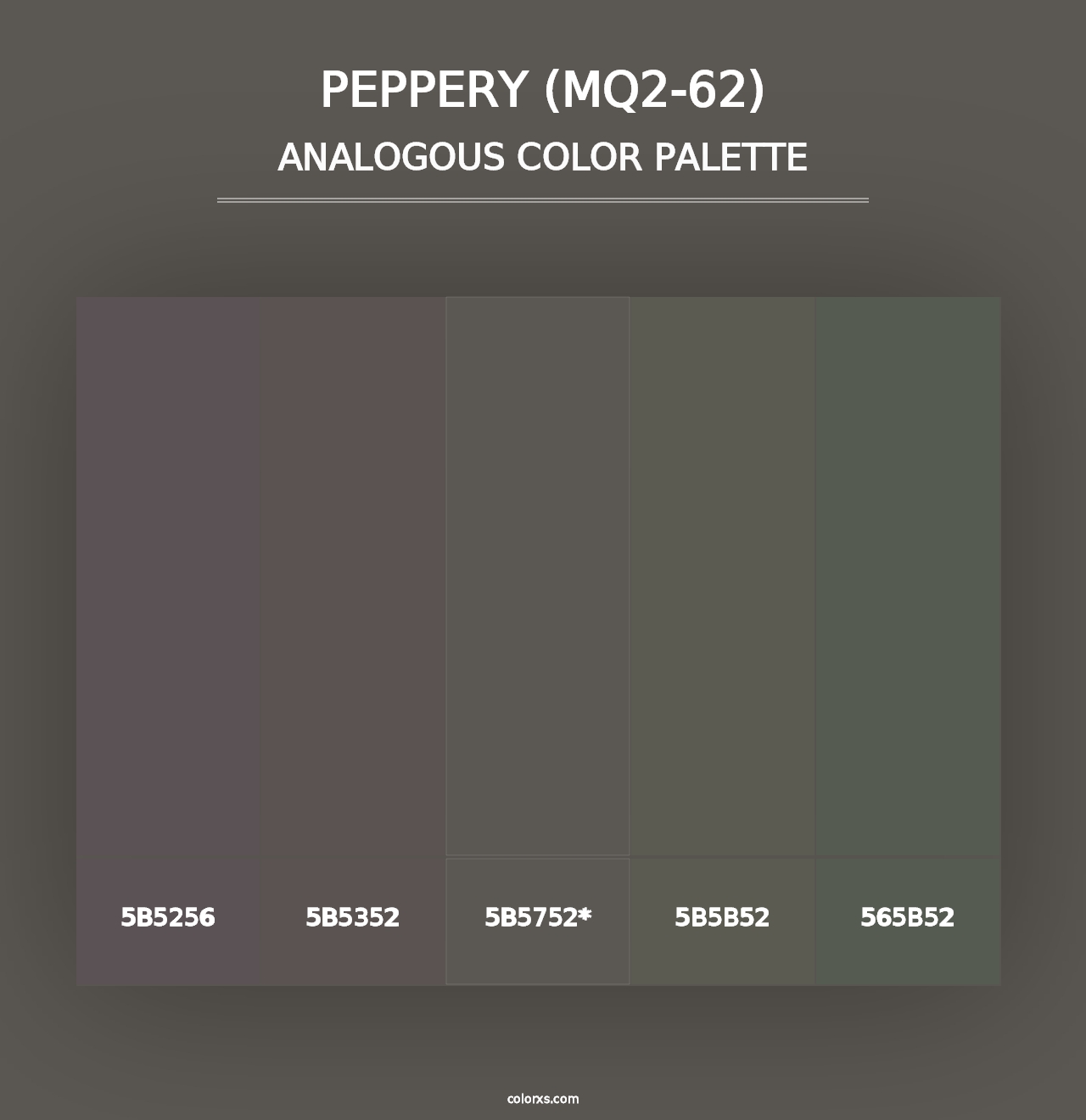 Peppery (MQ2-62) - Analogous Color Palette