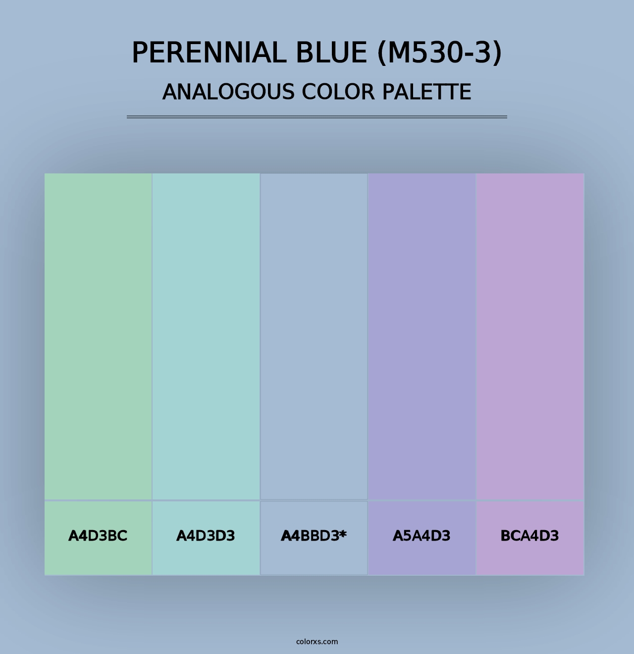 Perennial Blue (M530-3) - Analogous Color Palette