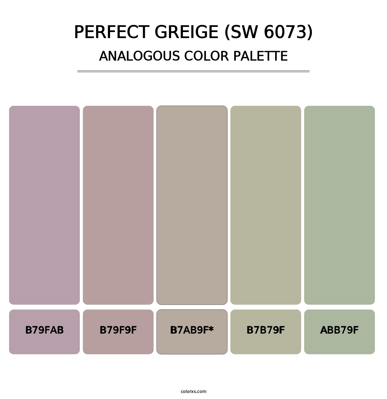 Perfect Greige (SW 6073) - Analogous Color Palette