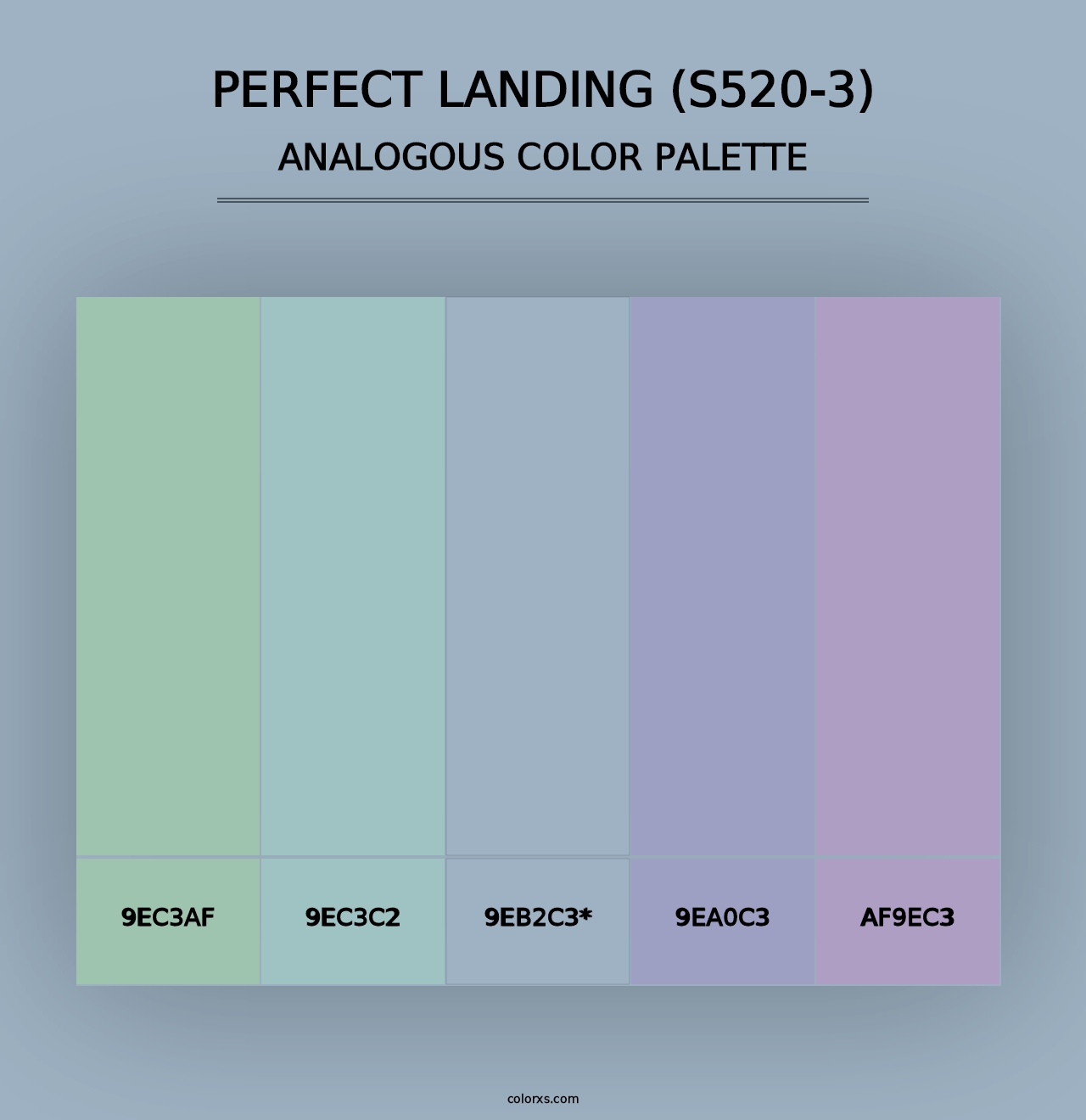 Perfect Landing (S520-3) - Analogous Color Palette