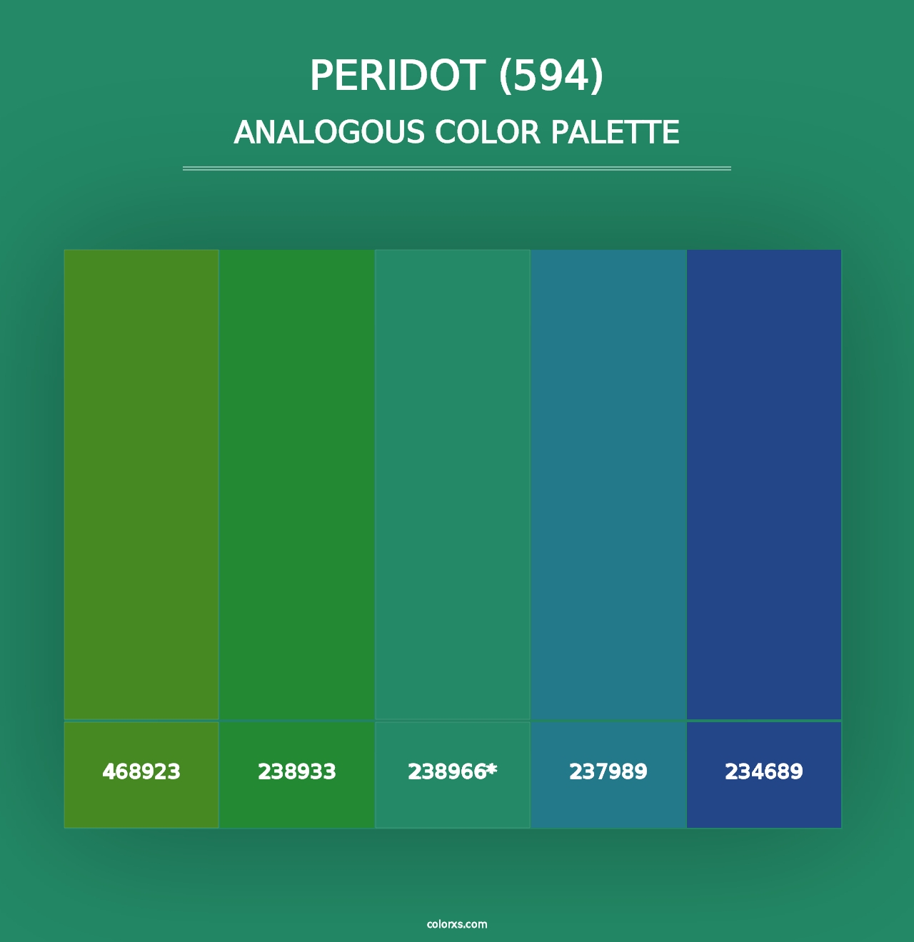 Peridot (594) - Analogous Color Palette