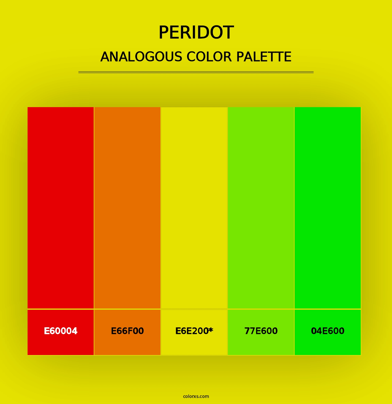 Peridot - Analogous Color Palette