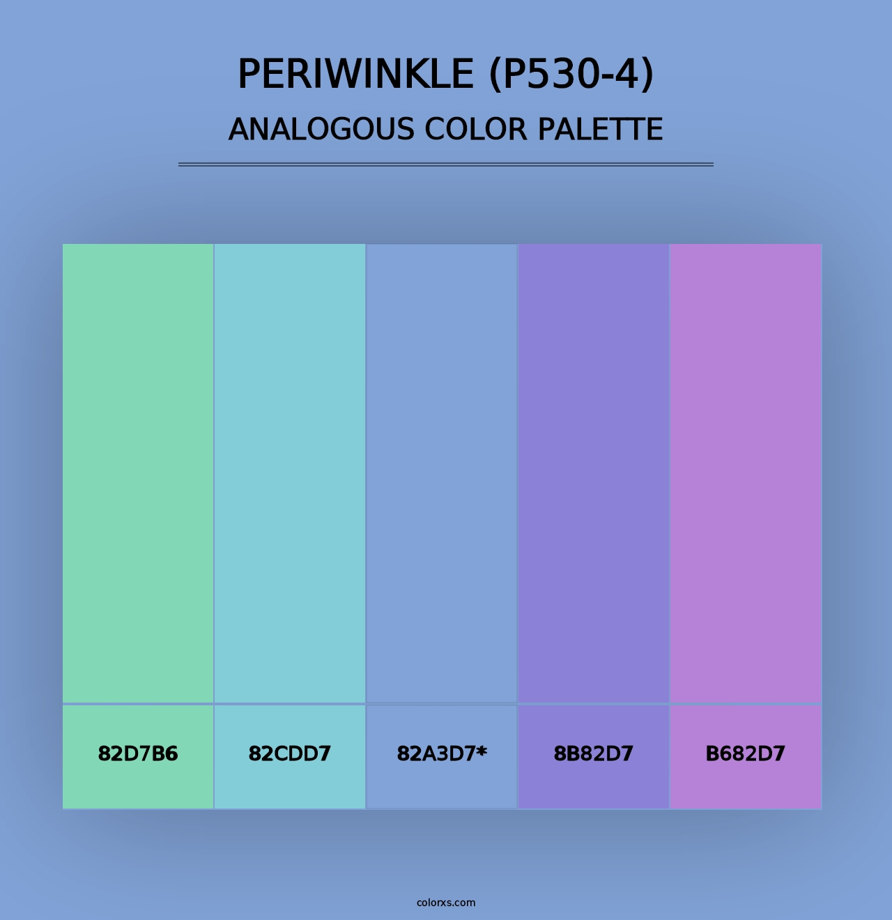 Periwinkle (P530-4) - Analogous Color Palette