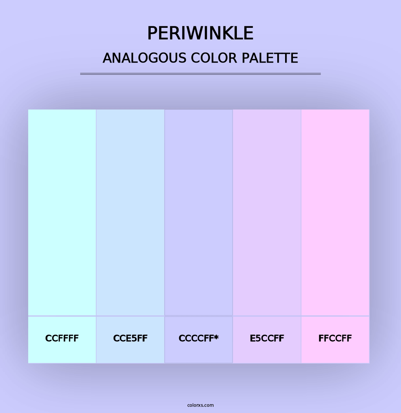 Periwinkle - Analogous Color Palette